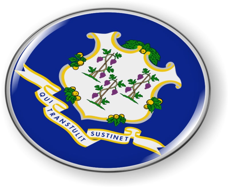 Connecticut - State Flag Emblem